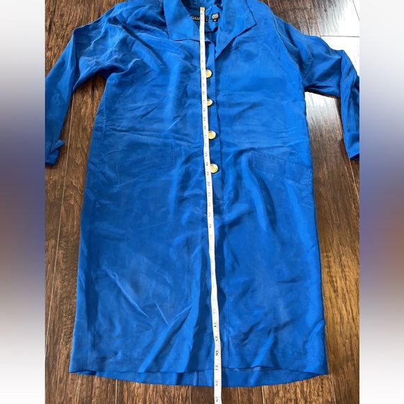 Vintage Gillian Silk Blue Dress - Picture 4 of 7